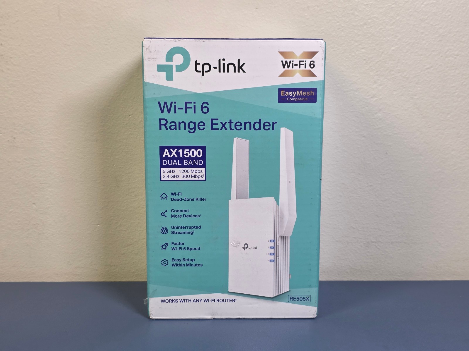 TP-Link RE505X AX1500 WiFi 6 Range Extender Dual Band EasyMesh New Sealed
