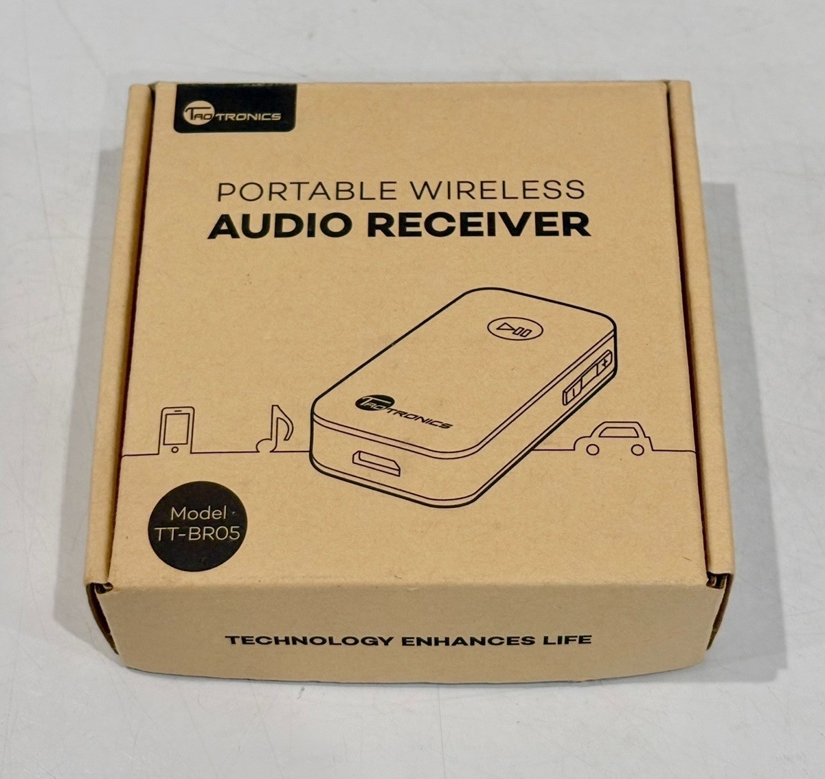 TaoTronics TT-BR05 Bluetooth Receiver / Car Kit, Portable Wireless Audio Adapter