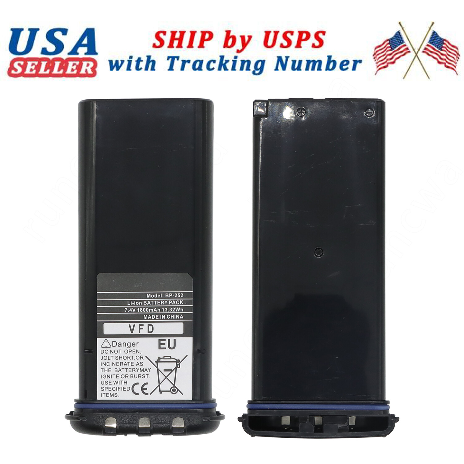 1800mah BP252 BP-252 Li-ion Battery For ICOM M2A M21 M31 M32 BP-224H Radio