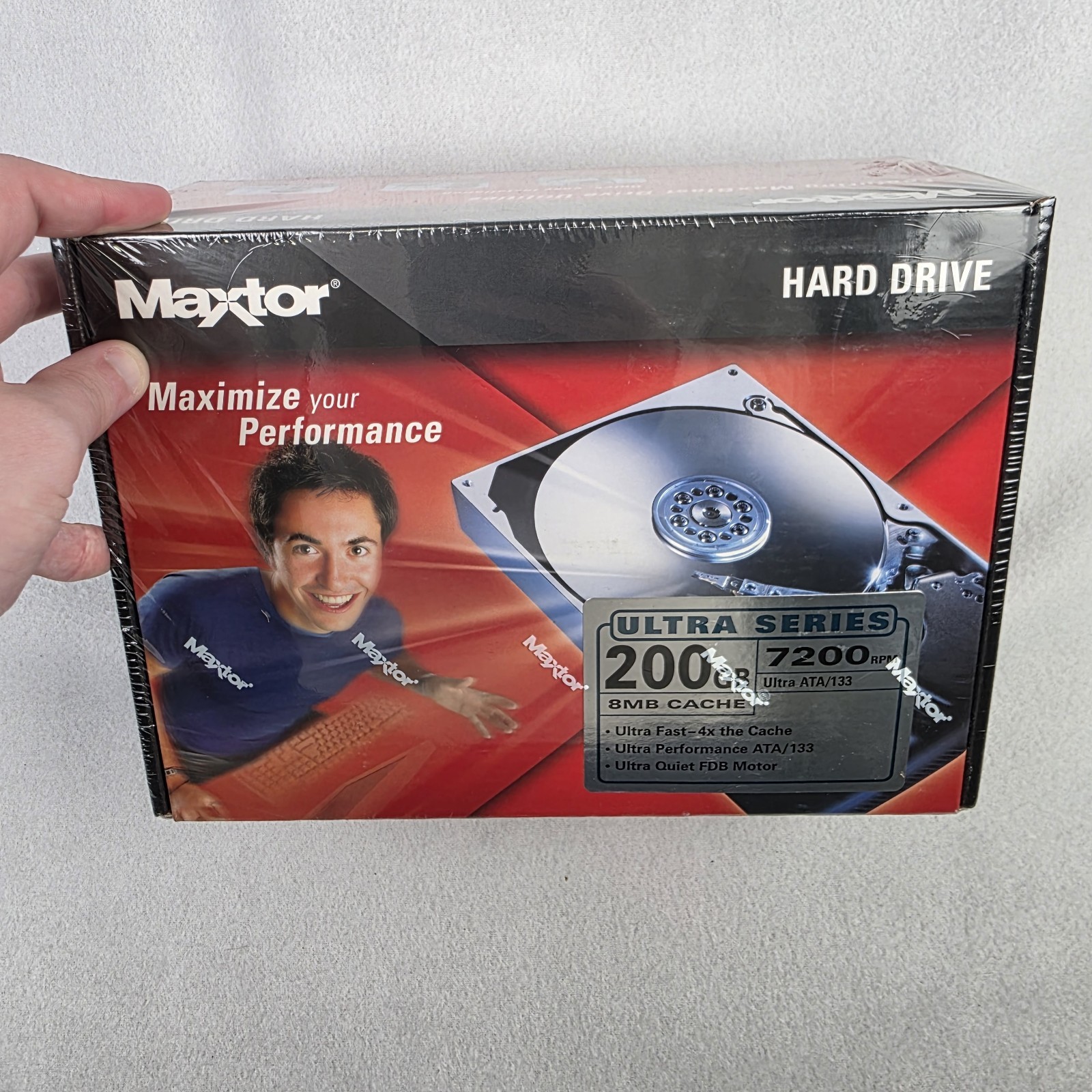 Vtg Maxtor Ultra Series 200GB 7200 RPM Ultra ATA/133 Internal Hard Drive Sealed 