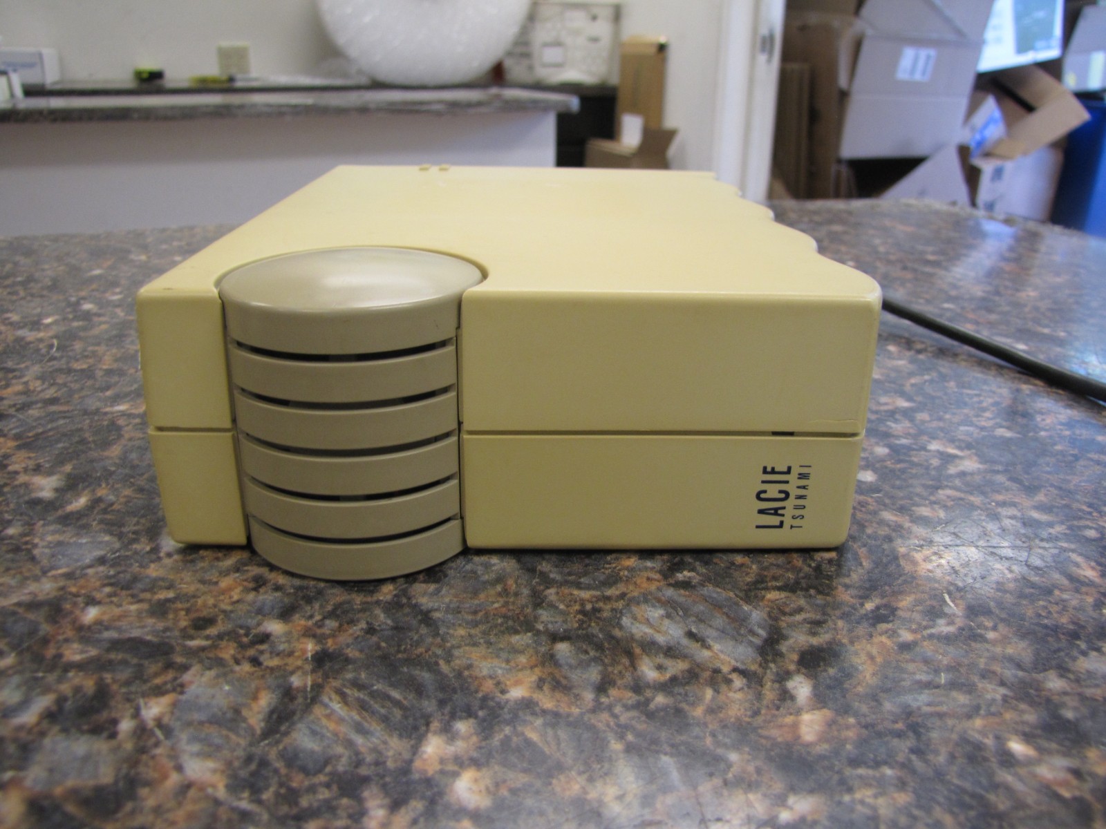 Vintage LaCie Tsunami External SCSI Hard Drive - Powers on & Spins Up-   HE44