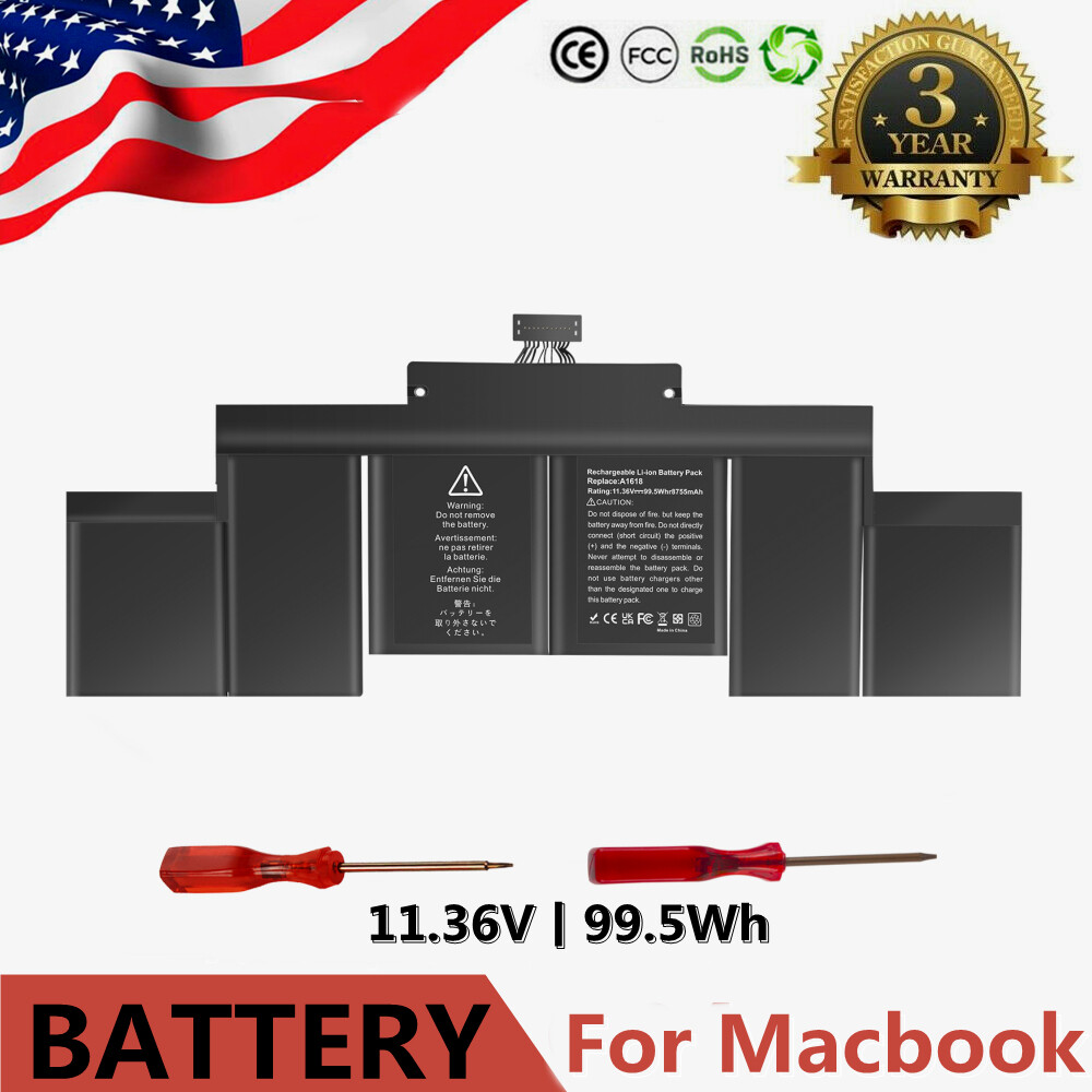 A1618 A1494 99.5Wh Battery For Apple MacBook Pro 15" Inch Retina A1398 Mid 2015