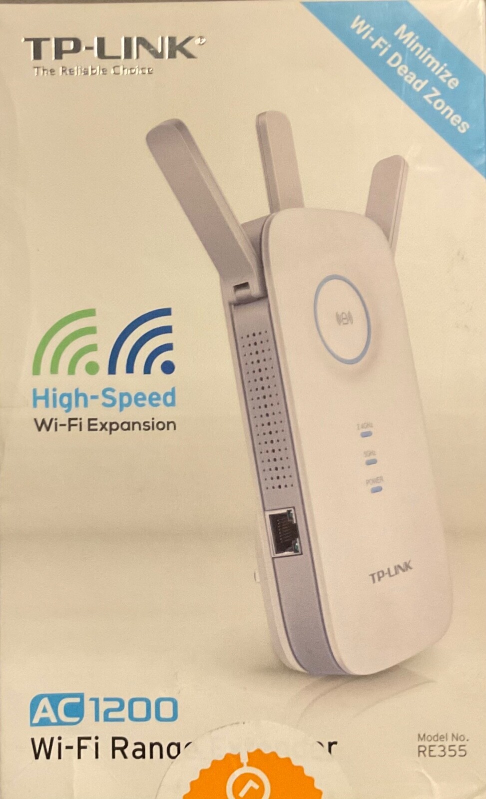 TP-LINK AC1200 Wi-Fi  Range Extender - RE355 Duel Band