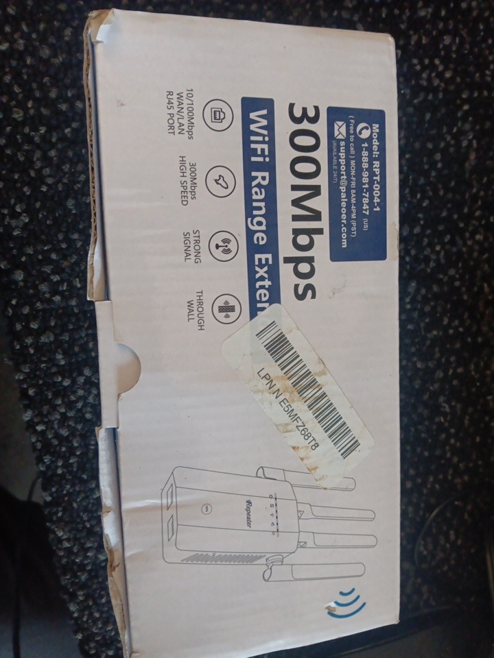 Paleoer 300M Wi-Fi Range Extender RPT-004-1 Open Box  M128
