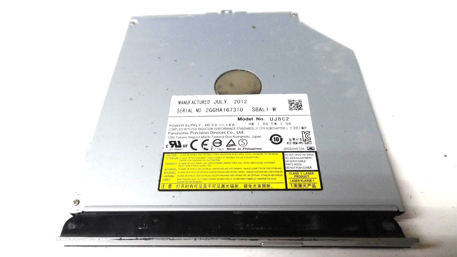 Genuine Asus K56CA - CD/DVD±RW Internal Optical Drive / UJ8C2