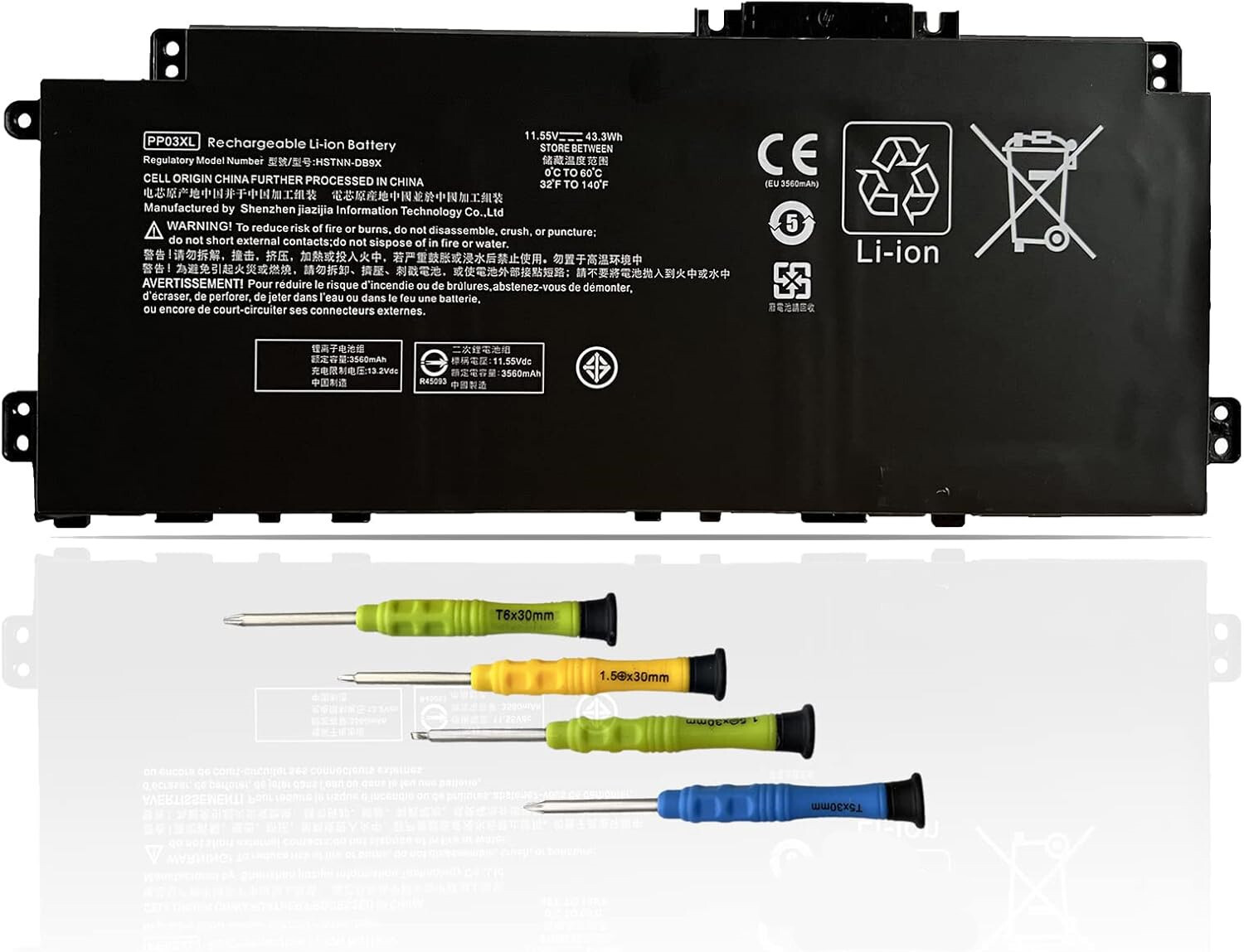 PP03XL PP03043XL M01144-005 Battery for HP Pavilion x360 L83388-421 L83393-005