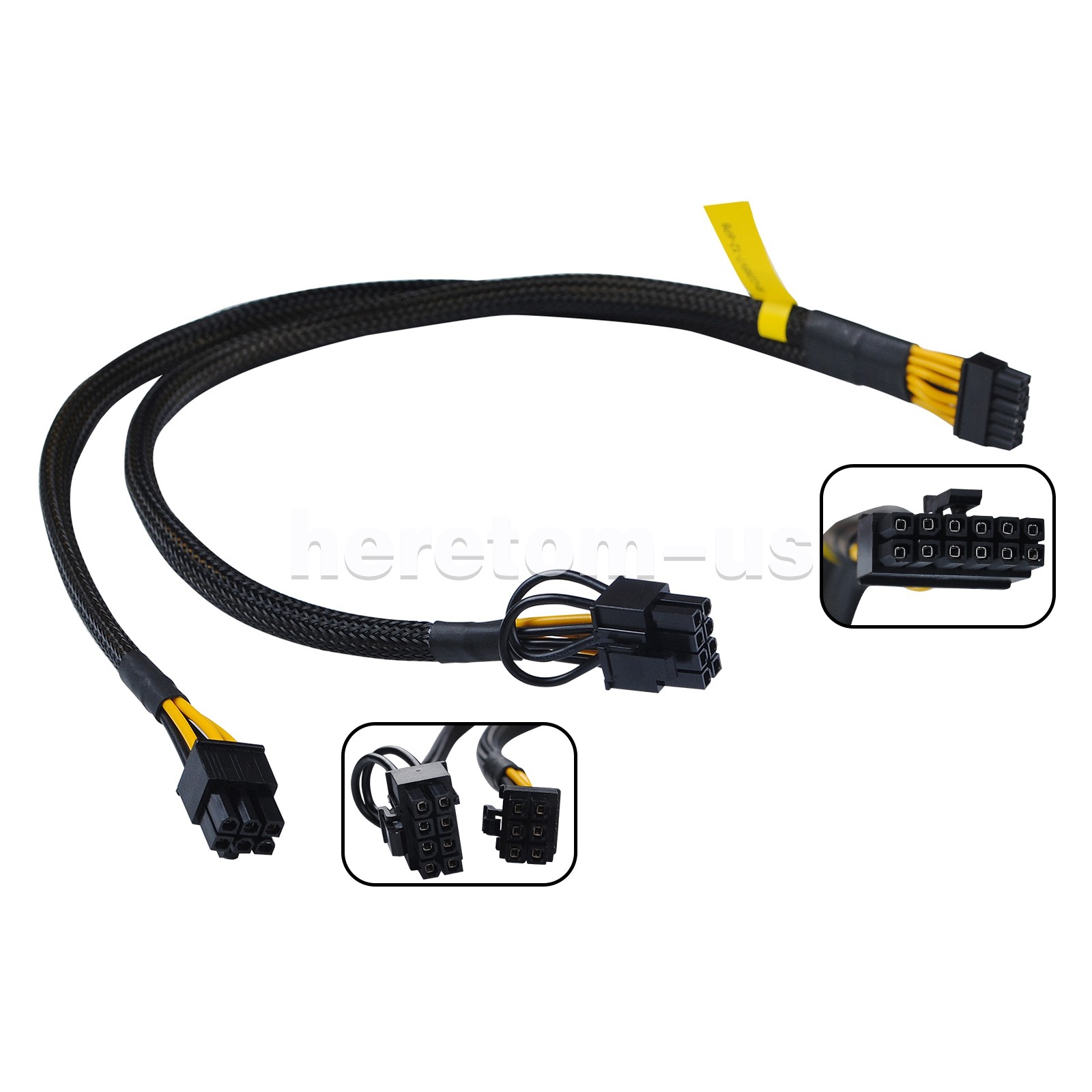 Huawe R2288HV7 12Pin To 6Pin+8Pin GPU Power Supply Cable 18AWG 40CM