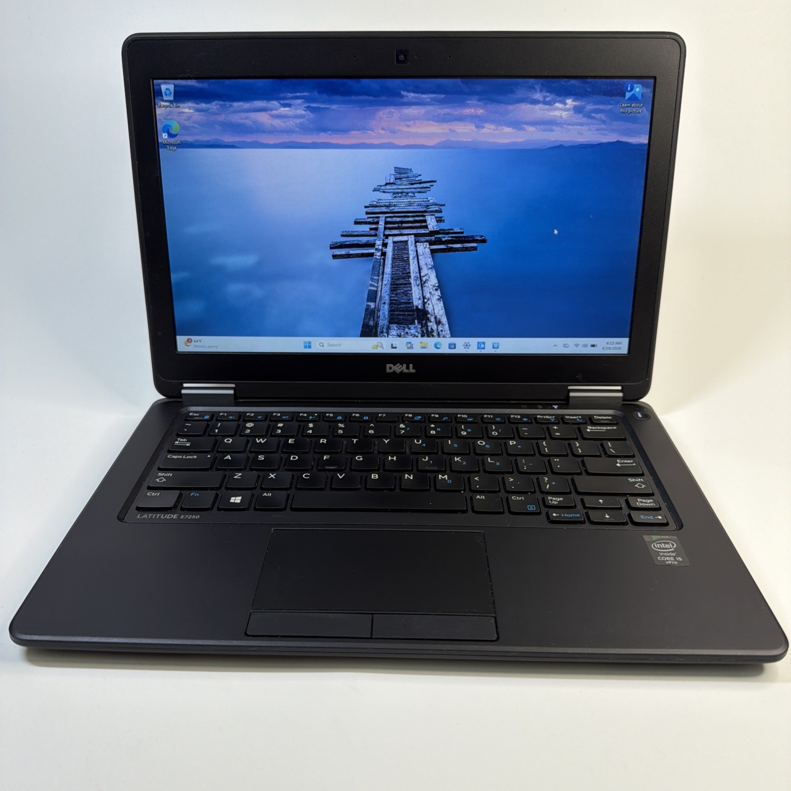 Dell Latitude E7250 Laptop Intel Core 15-5300U CPU @ 2.30GHz 4GB RAM 128HD 13'