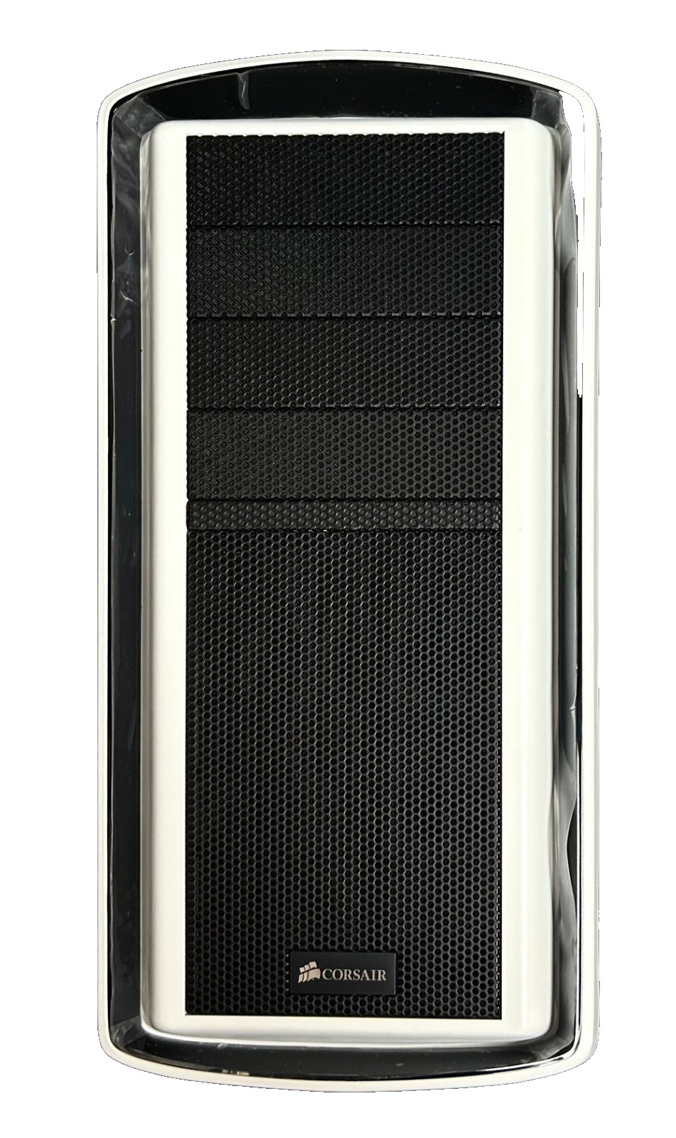 Corsair Graphite 600T Front Fascia (White) with 4-Bay Covers, Front Fan Filter