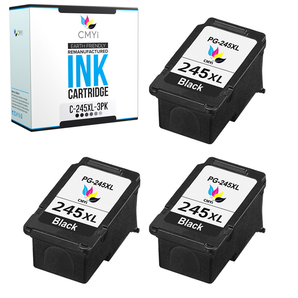 3 PK 245XL Black Ink Cartridges for Canon 245 XL Fits PIXMA MG TR TS Printers