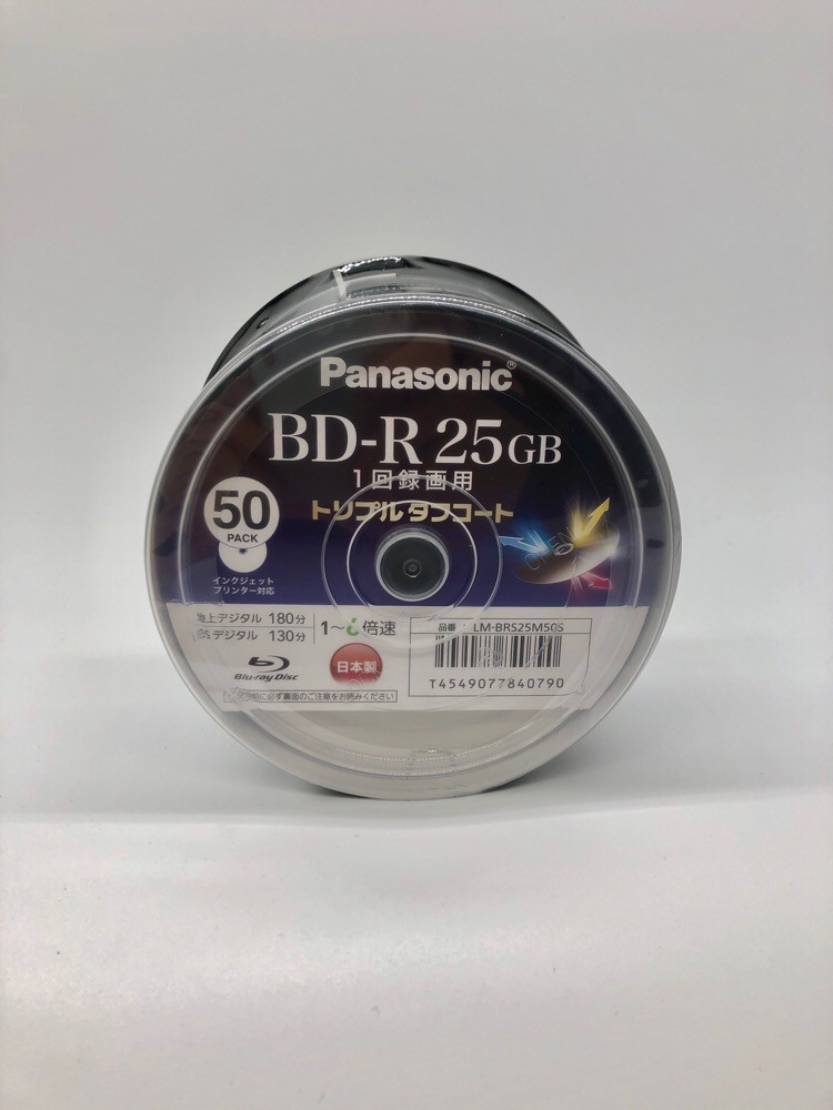 Panasonic 50 Blu ray 25GB BD-R Printable Bluray Discs 6X Speed Japan Import