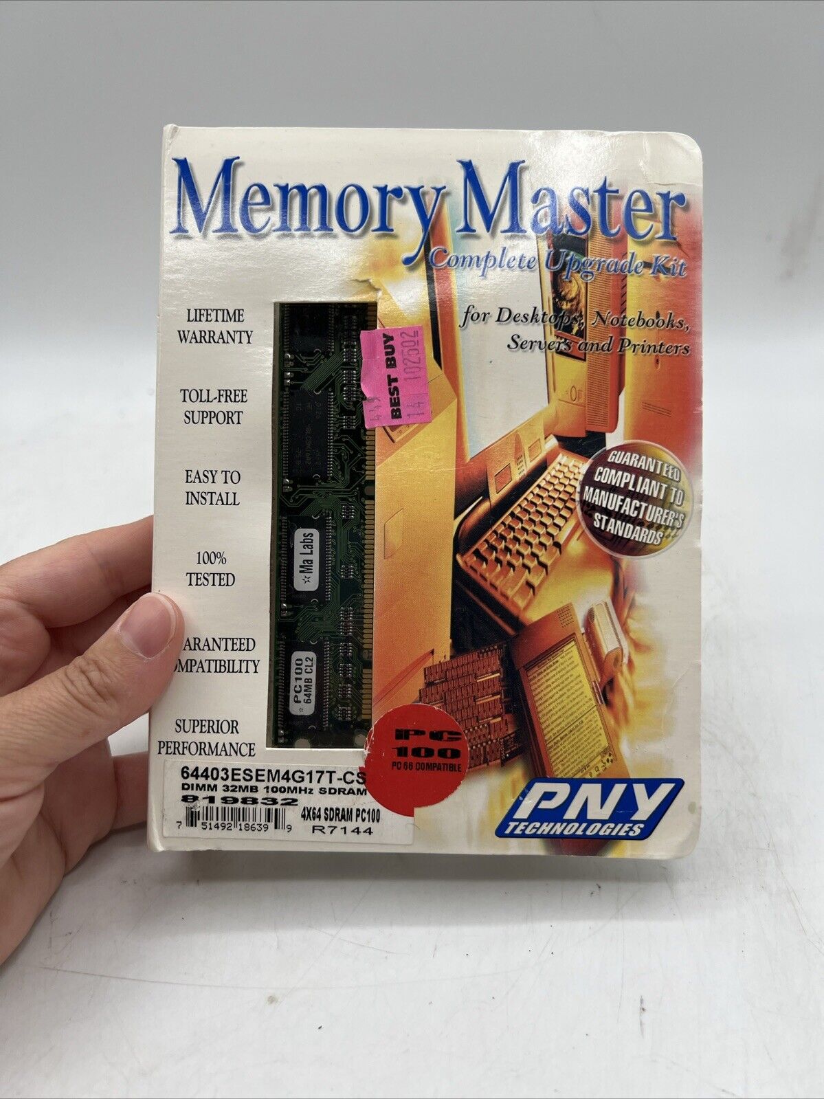 Memory Master Complete Upgrade Kit  PNY Technologies Dimm 32MB 100MHz SDRAM