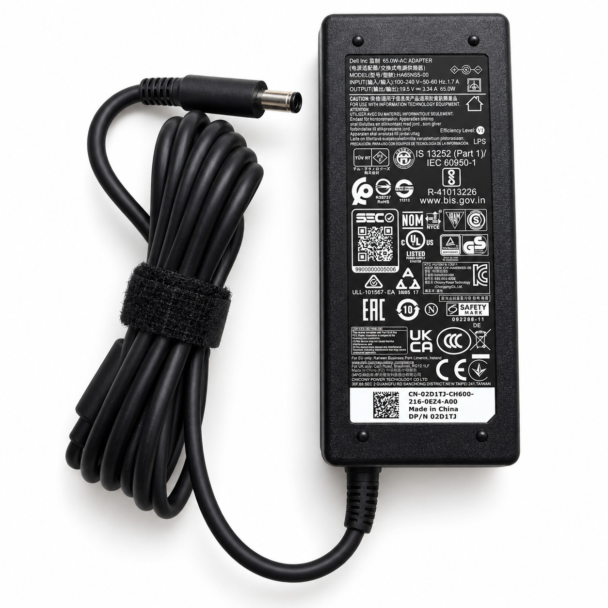 Dell HA65NS5-00 65W 02D1TJ 19.5V 3.34A OEM Laptop Charger