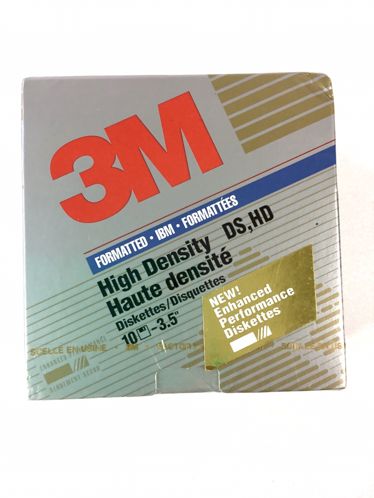3M 12881 3.5in. Floppy Disk Diskettes Sealed box of 10 High Density Formatted