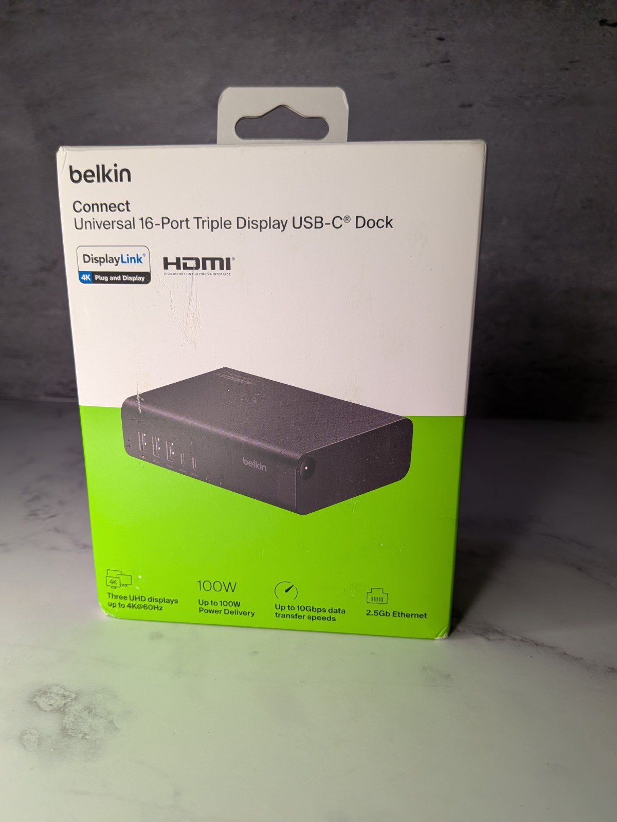 Belkin Docking Station 16 in 1 Triple DisplayLink 100W PD 3 HDMI USB-C Dock 