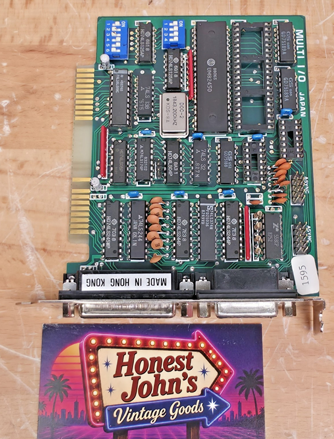 Vintage UM82450 8-Bit ISA Multi I/O Card PC XT Tested Working Dual DB25 Japan
