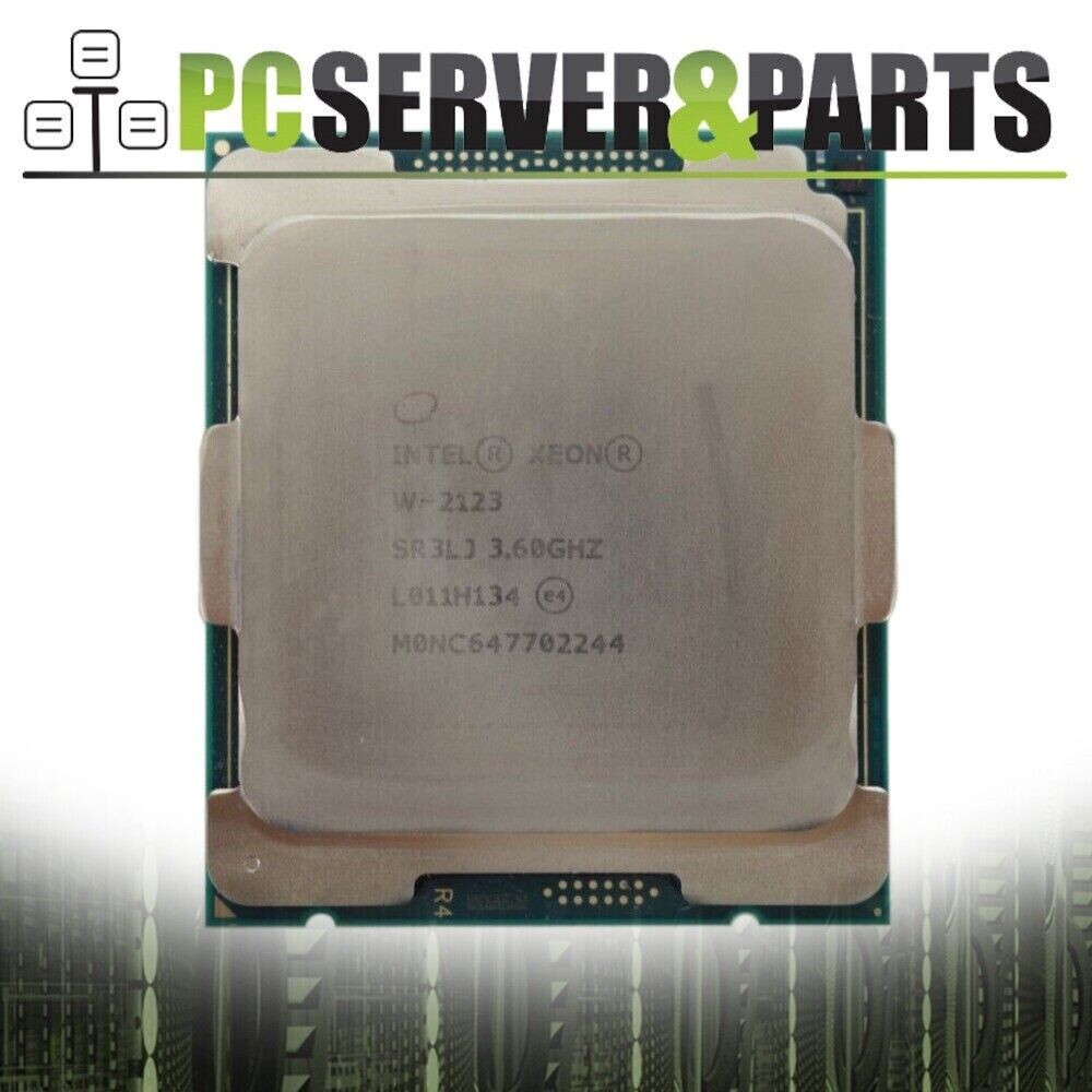 Lot of 10 Intel Xeon W-2123 SR3LJ 3.60GHz 8.25M Quad Core LGA2066 CPU Processors