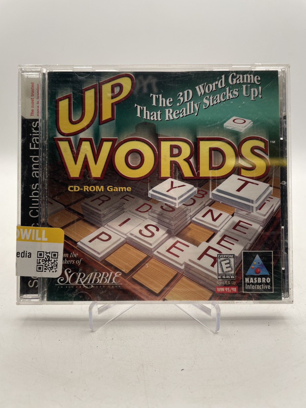 Up Words The 3D Word Game CD-ROM PC Windows 95 98 Hasbro Interactive Scrabble