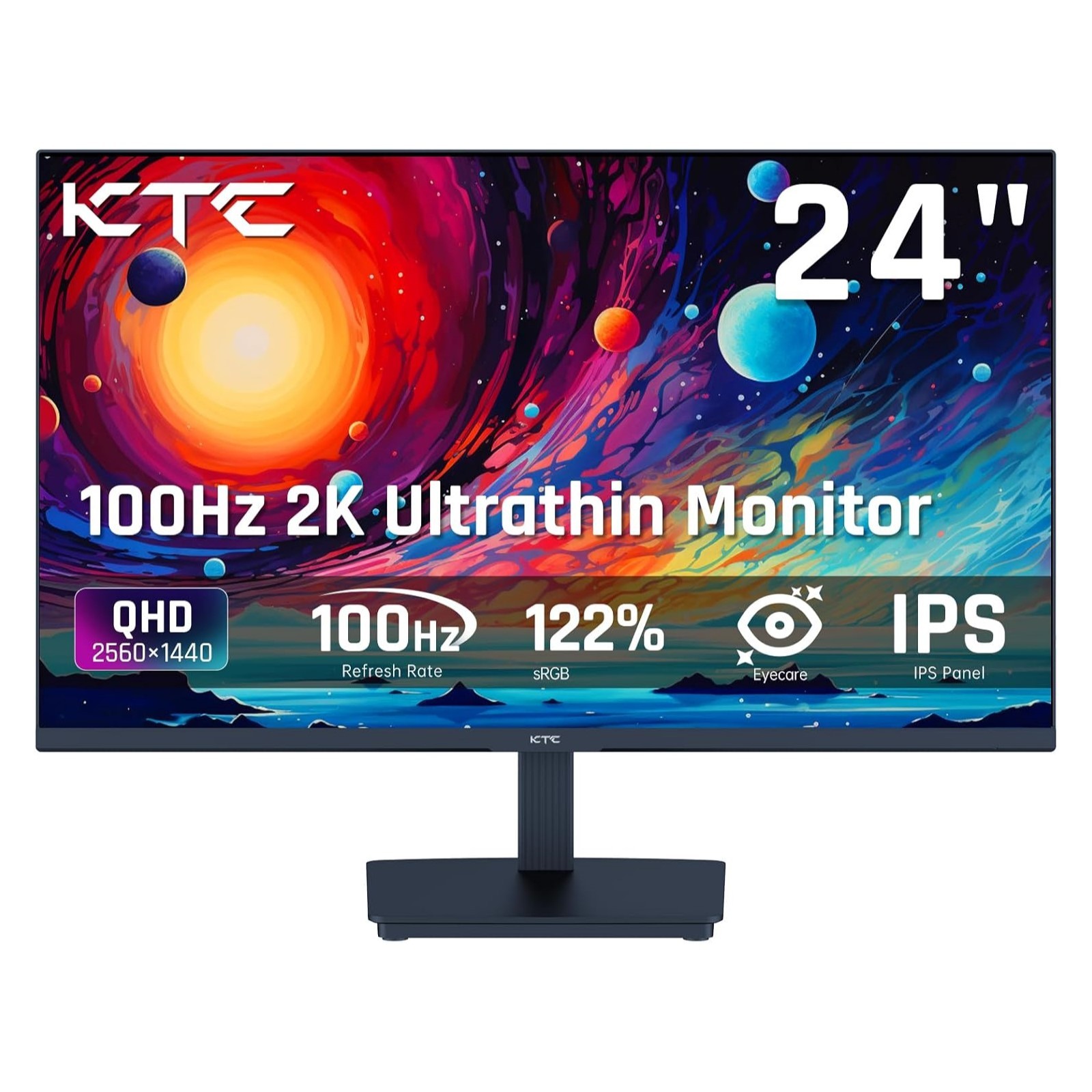 KTC H24T27 24" 2K QHD Computer PC Monitor 100Hz Anti-Blue for Gaming Office Work