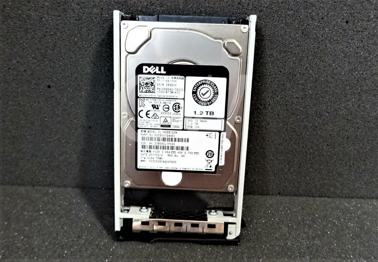 089D42 Dell AL14SEB120N POWEREDGE GEN13 1.2TB 10K 12G 128MB 2.5" SAS Hard Drive