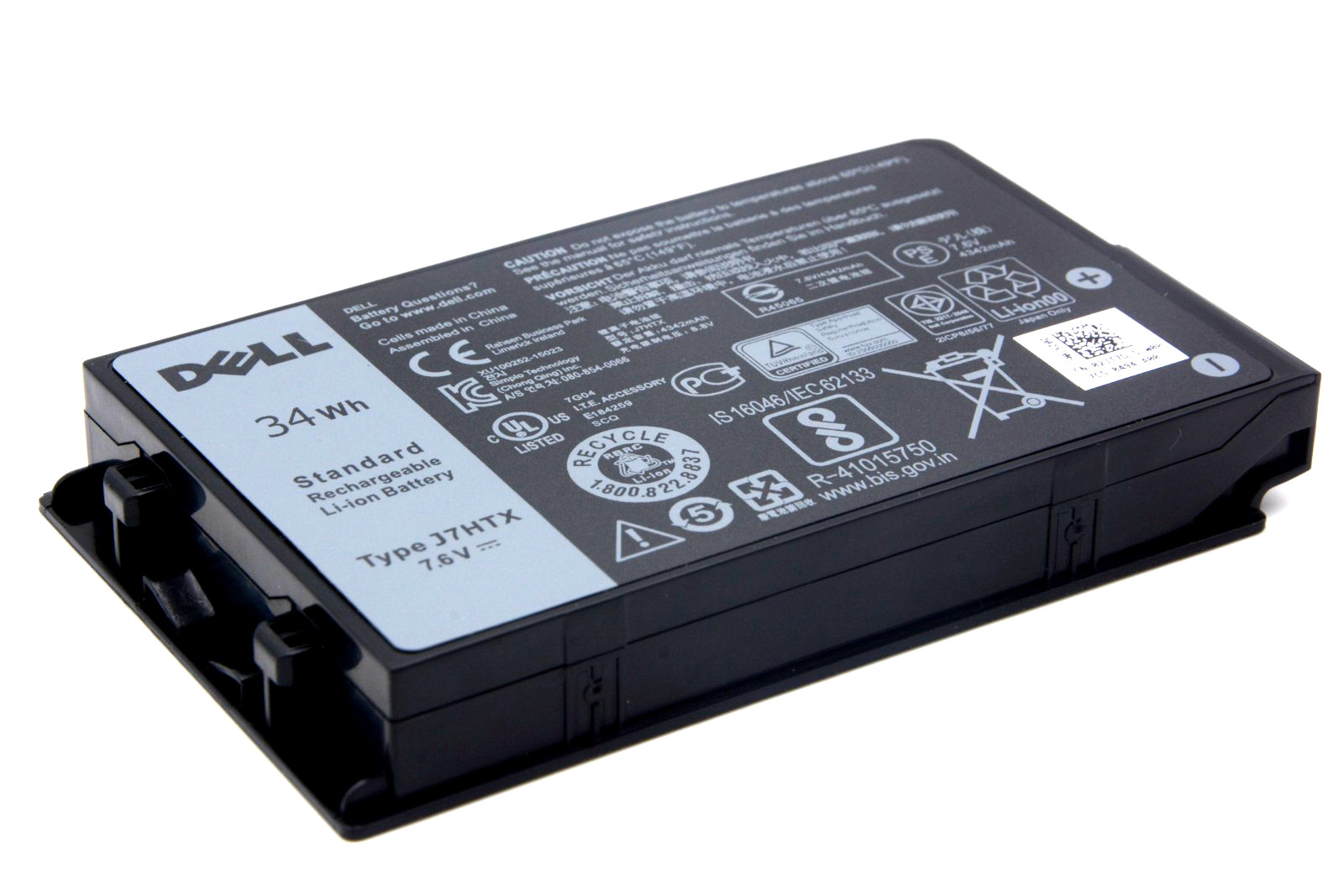 Genuine J7HTX Battery For Dell Latitude 7202 7212 7220 Rugged T03H 02JT7D 7XNTR