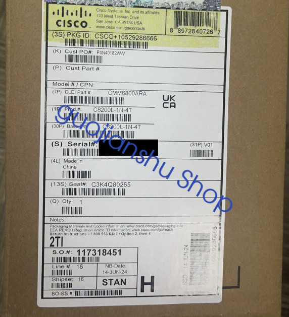 1PCS NEW Cisco Gigabit router C8200L-1N-4T Fast delivery Via Fedex/DHL