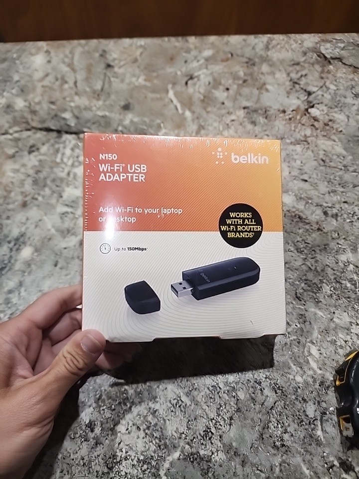 NEW Belkin N300 High- Performance Wi-Fi USB Adapter, Factory Sealed...