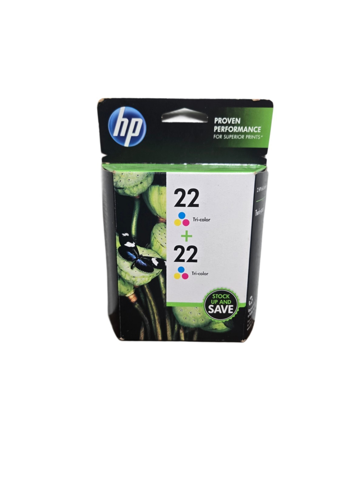 HP 22 Tri-Color Ink Twin Pack CC580FN Exp SEPT 2013 - Genuine HP New Box AS-IS