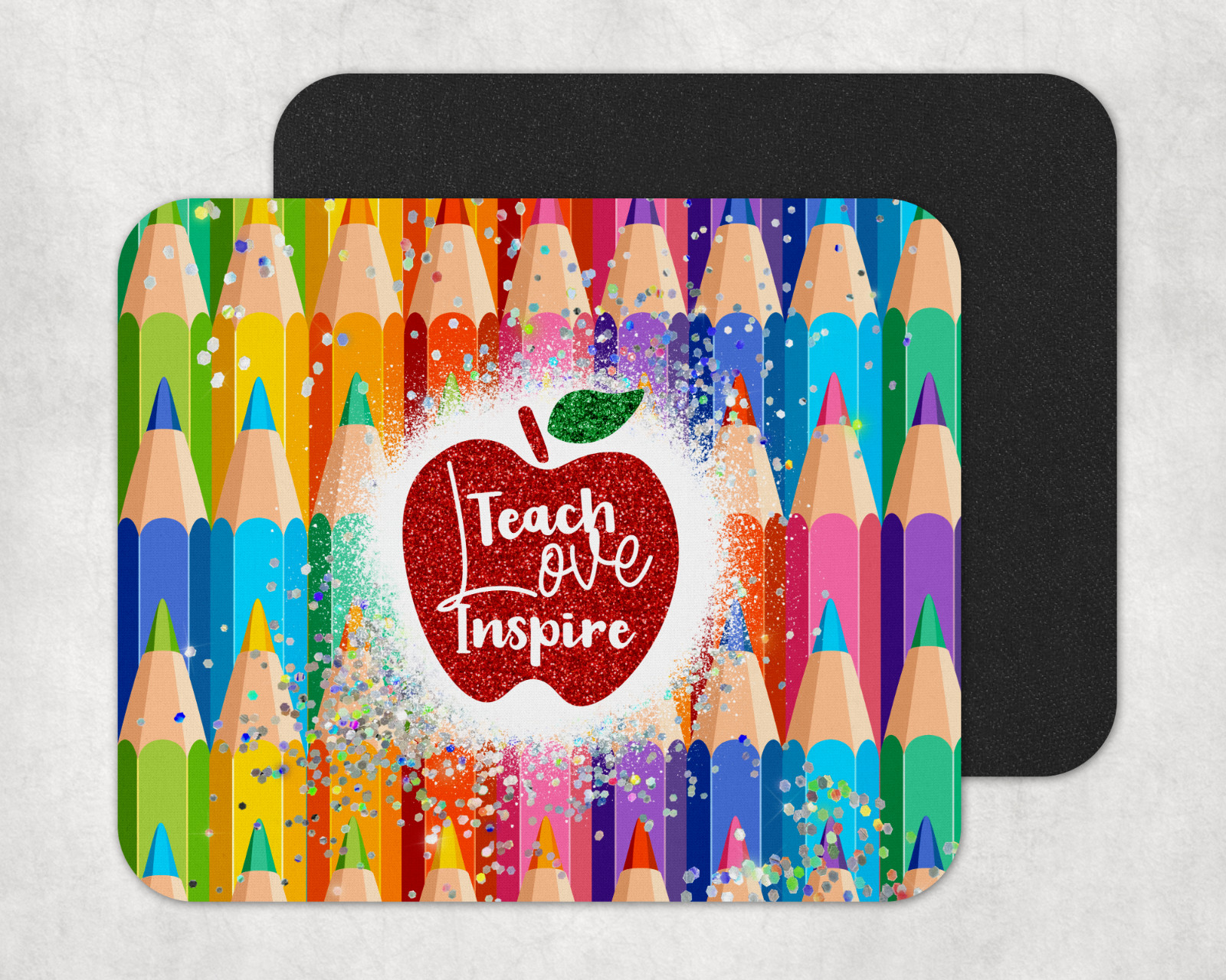 Teach Love Inspire, Teacher Mousepad, Teacher Gift, Back to School, Christmas