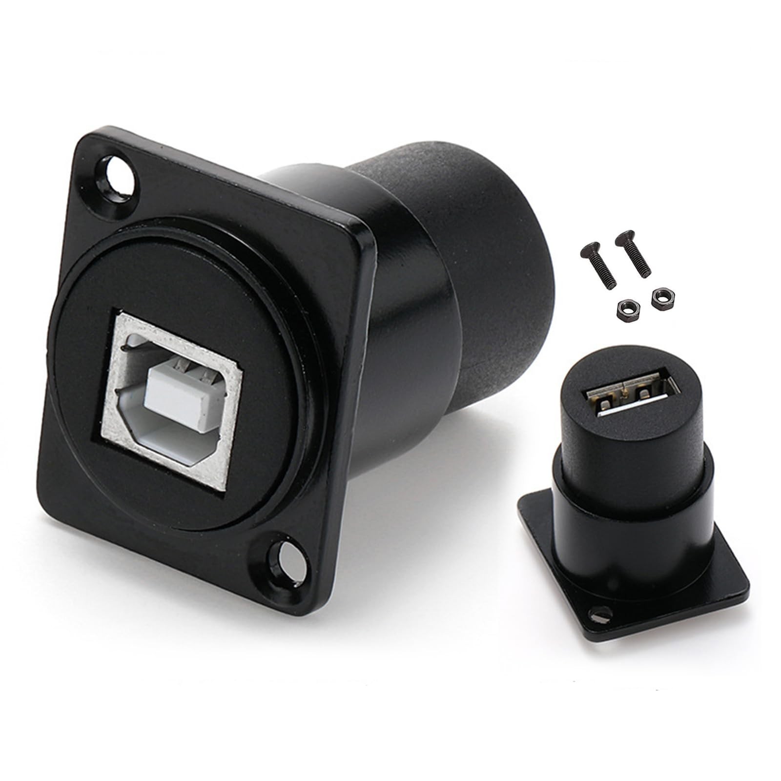 PENGLIN 2PCS D Type USB B to 2.0 Panel Mount Connector D-type(2PCS)