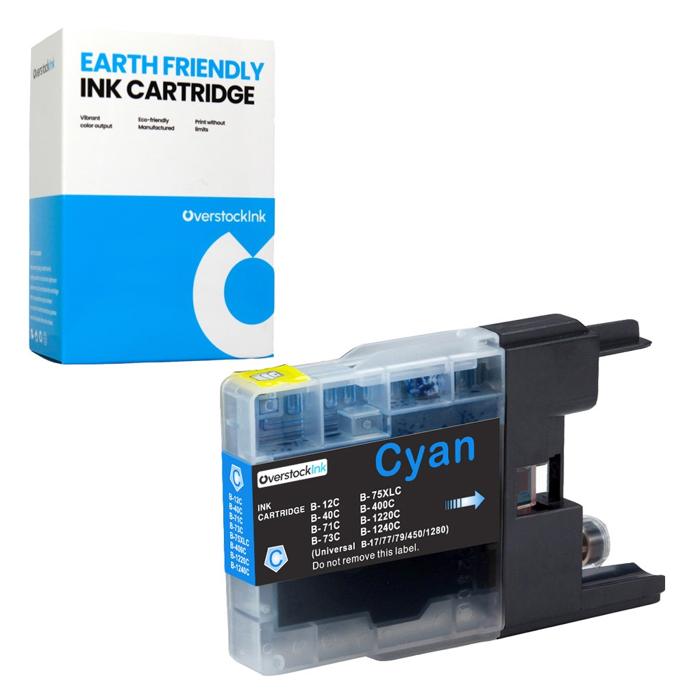 1-Pack OSI Compatible LC75 Cyan Ink Cartridge fits Brother MFC J280W J425W J430W