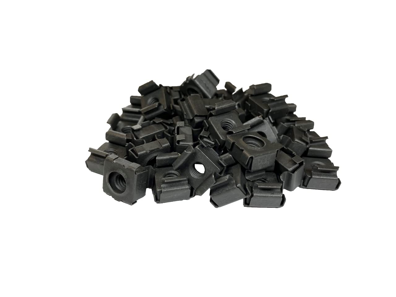 RackGold® Black 1224 Cage Nuts 25 Pack  USA Made