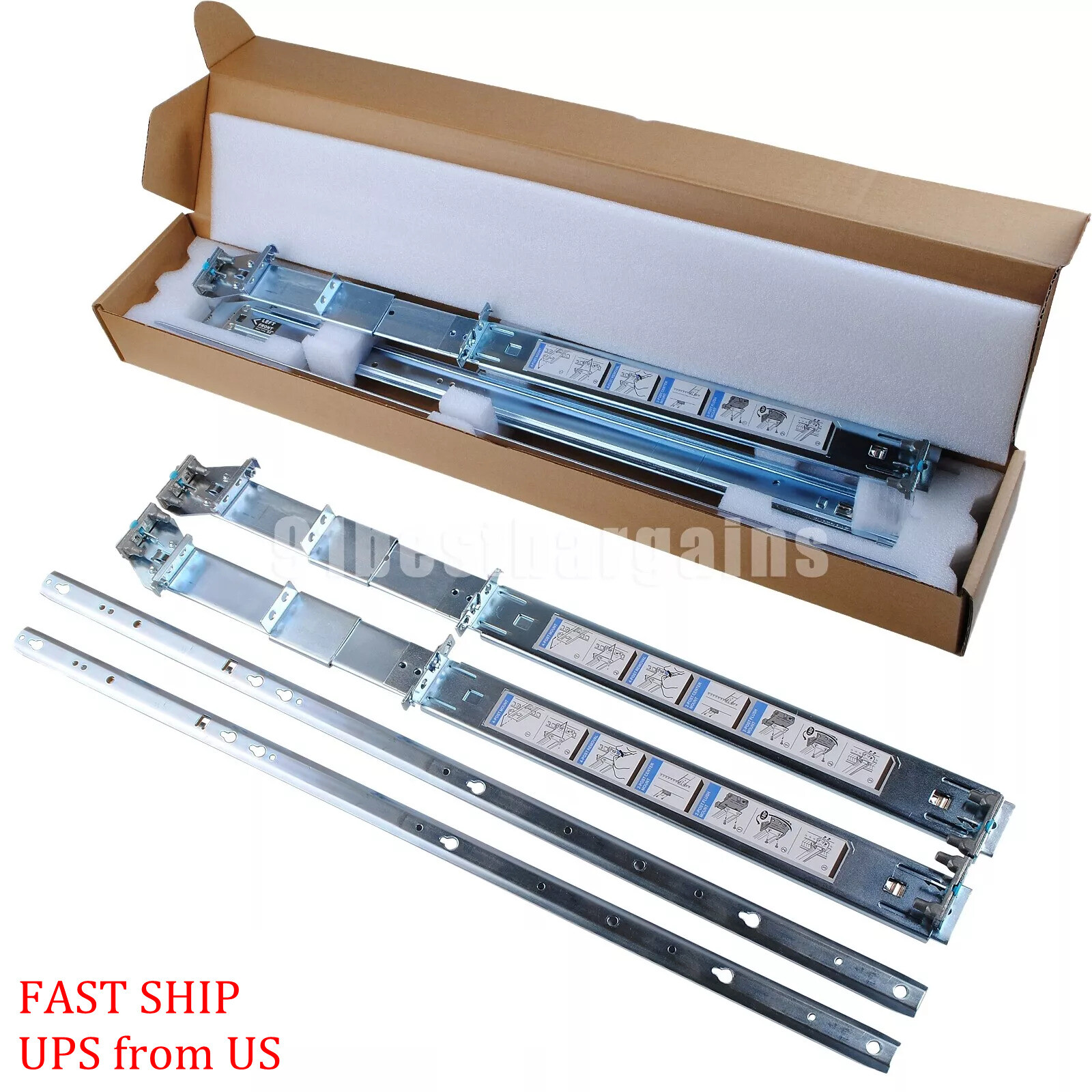 Dell 2U Static Rails 2 or 4-Post for Precision 7920 Rack (Not sliding)