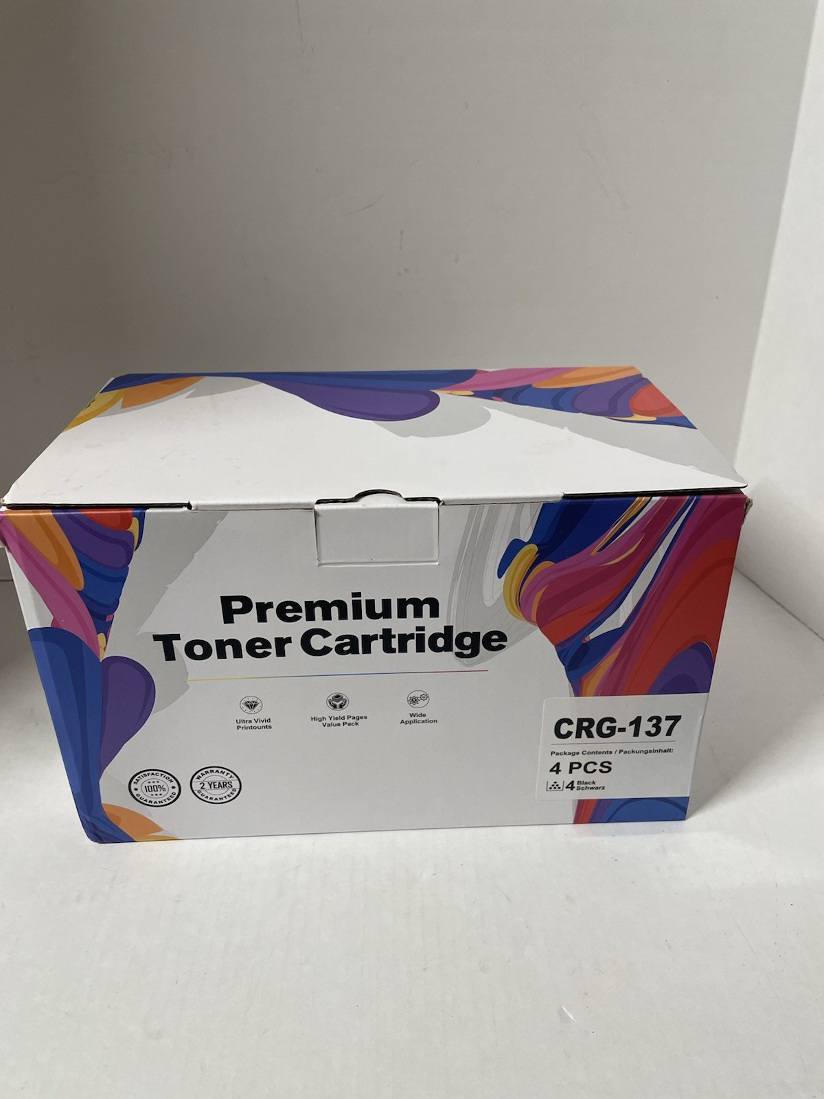 Premium Toner Cartridge CRG-137 4 pcs Black, Brand New Opened box