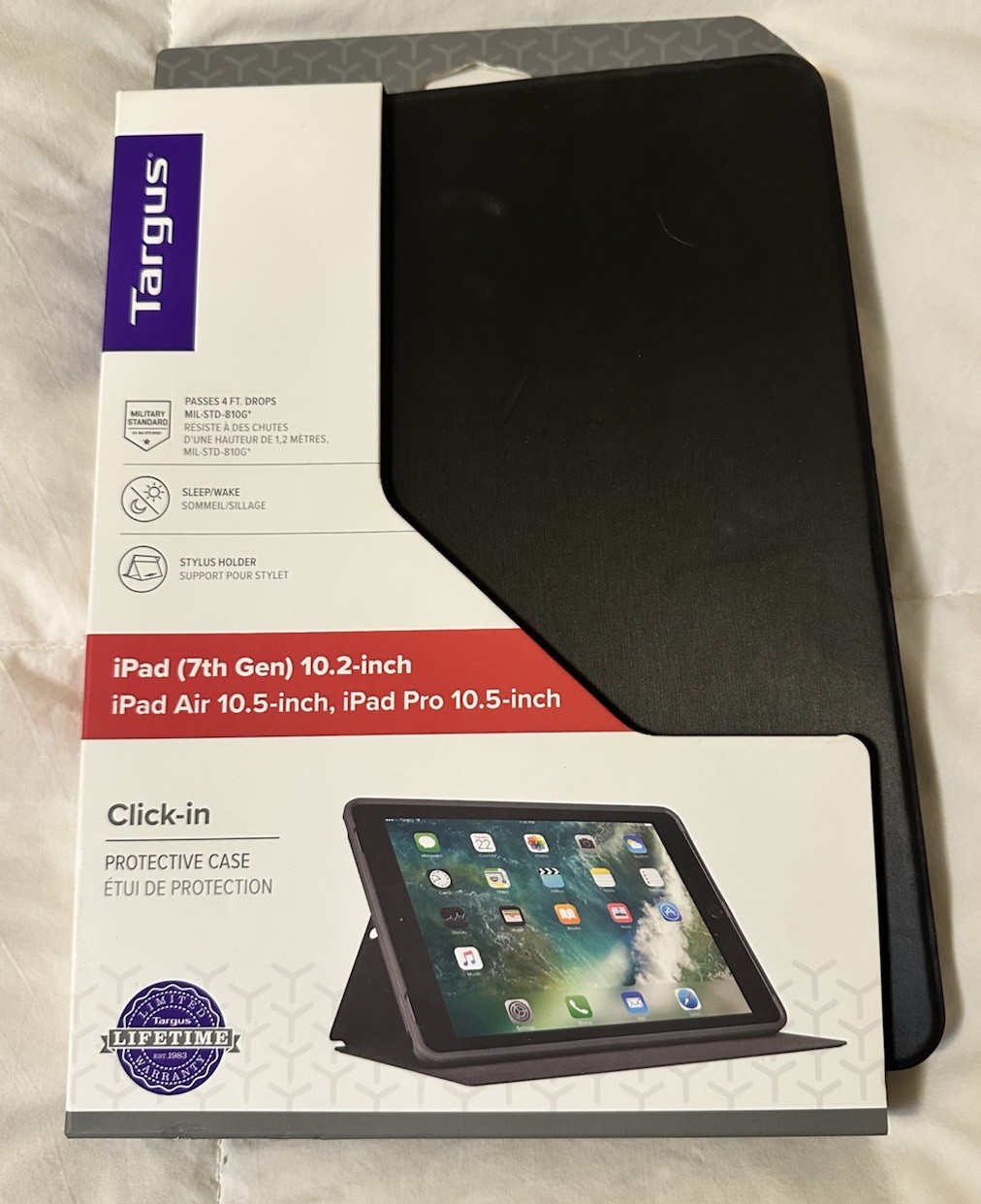 TARGUS iPad 7th Gen 10.2" iPad Air 10.5/iPad Pro 10.5 Click In Case