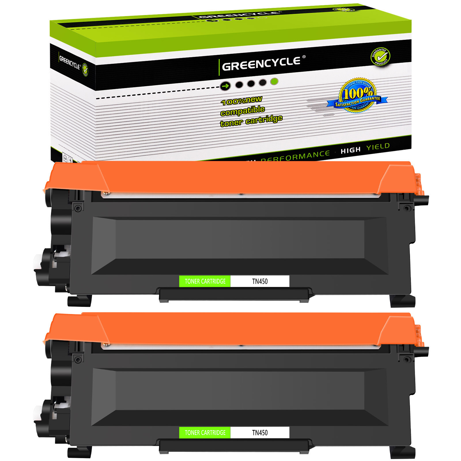 2 Pack TN450 TN420 Toner Cartridge For Brother HL-2240 2270DW 2280DW MFC-7360N