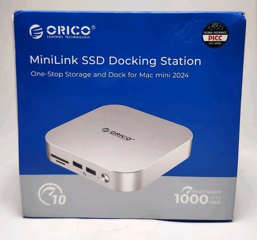 ORICO MiniLink SSD Docking Station. Storage &Dock For Mac Mini 2024 M49P