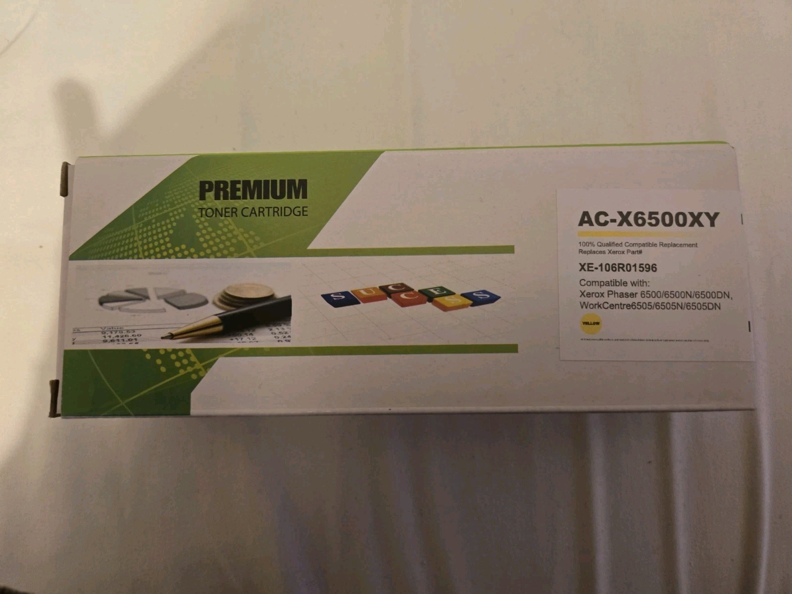 Xerox PHASER 6500 / WorkCentre 6505 Yellow Toner High Capacity 106R01596 YELLOW 