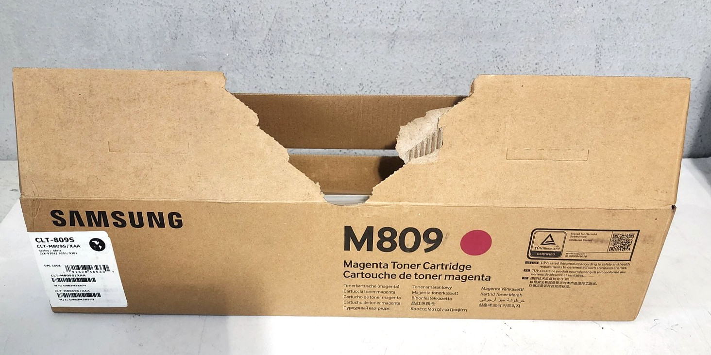 Samsung CLT-M809S Magenta Toner Cartridge CLX-9201/9251 Genuine New Open Box