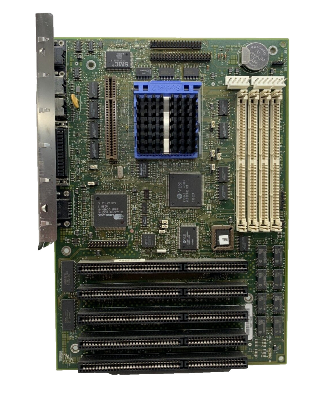 Vintage Compaq Prolinea MT Motherboard Socket 2 Intel 486-DX2 50MHz - No POST