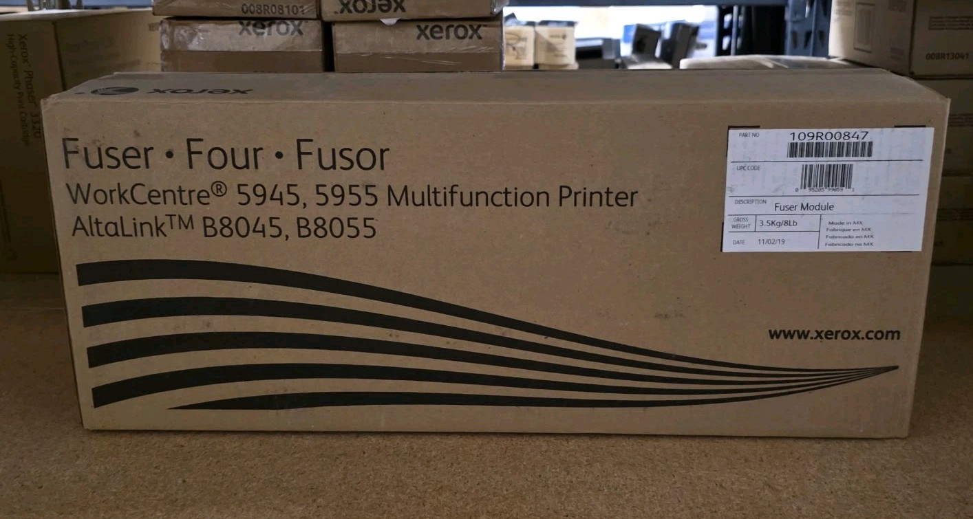109R00847 New Genuine Xerox Fuser Unit WorkCentre 5945 5955 AltaLink B8045 B8055