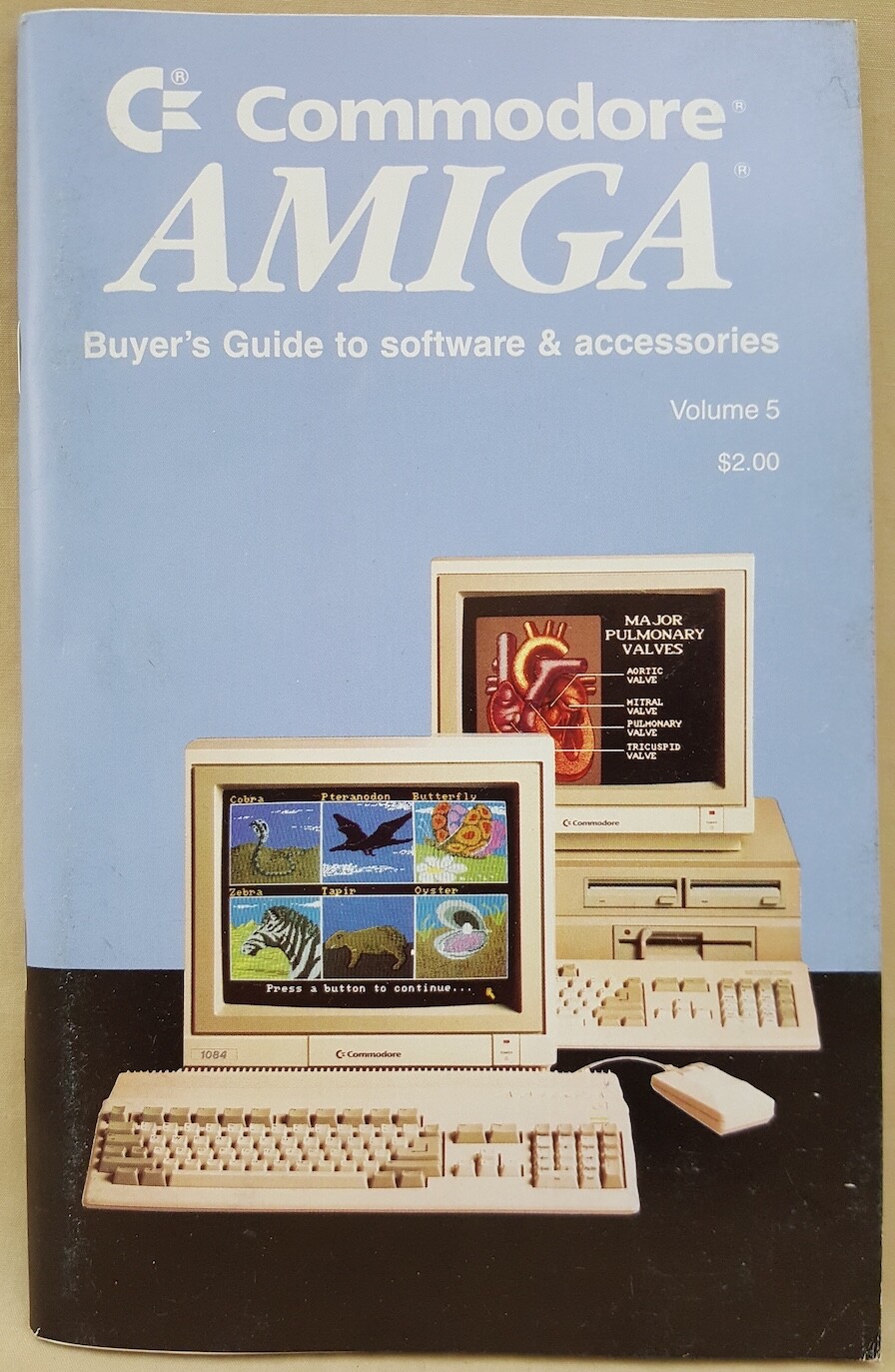 Commodore Amiga Buyer's Guide to Software & Accessories - Volume 5 - ©1988