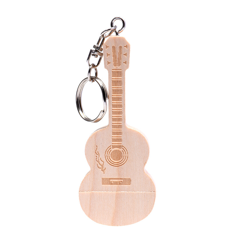Real Capacity Wooden USB 2.0 Flash Drive Free Logo Pen Drive Gift Box 64GB 32GB