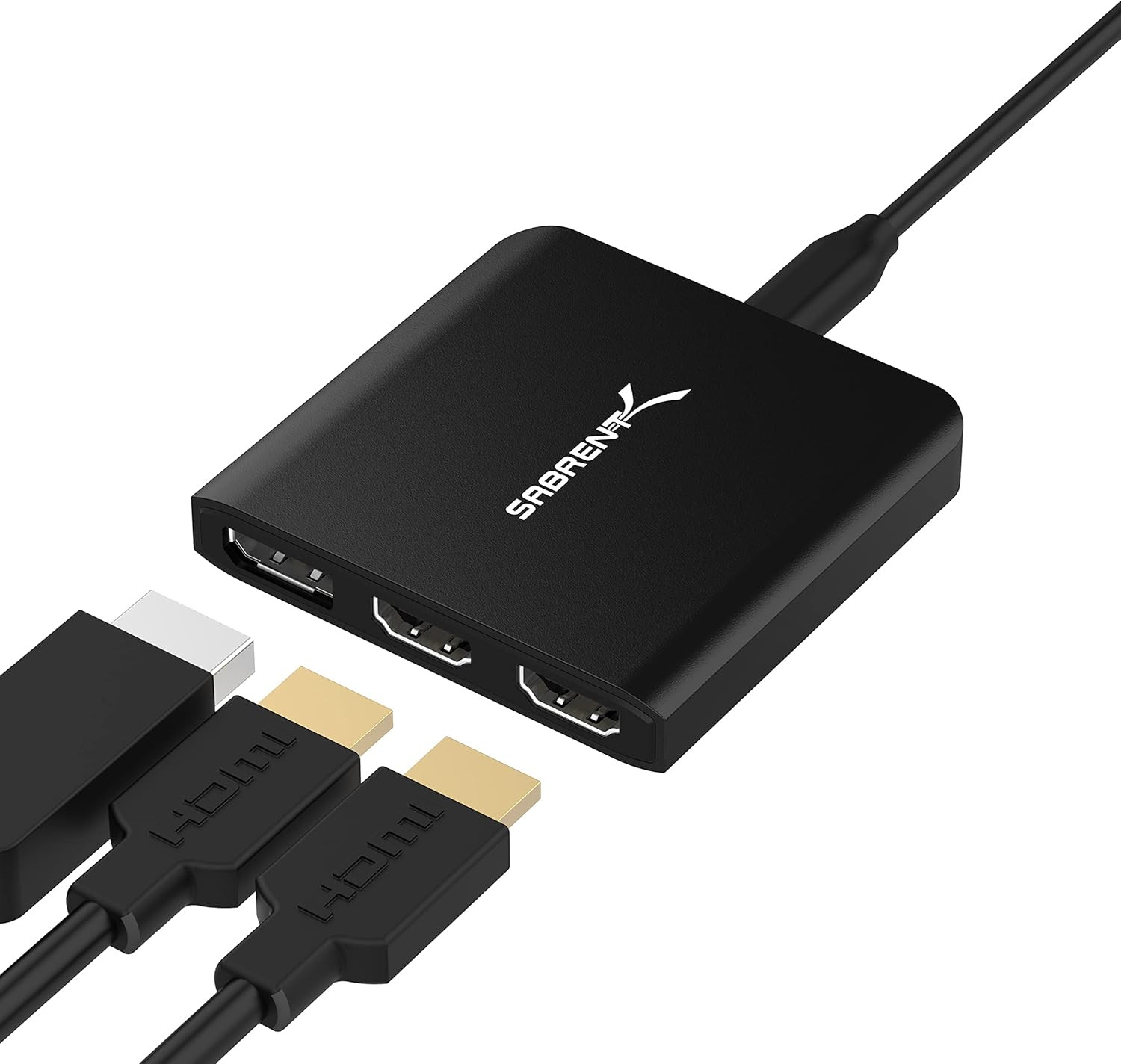USB-C Triple Display Adapter, X2 HDMI and X1 Displayport (DA-H2D1)