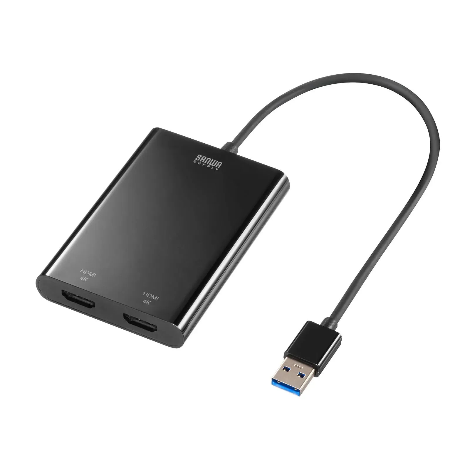 Japan NEW Sanwa Supply USB-HDMI Display Adapter 4K Dual Output USB-CVU3HD6