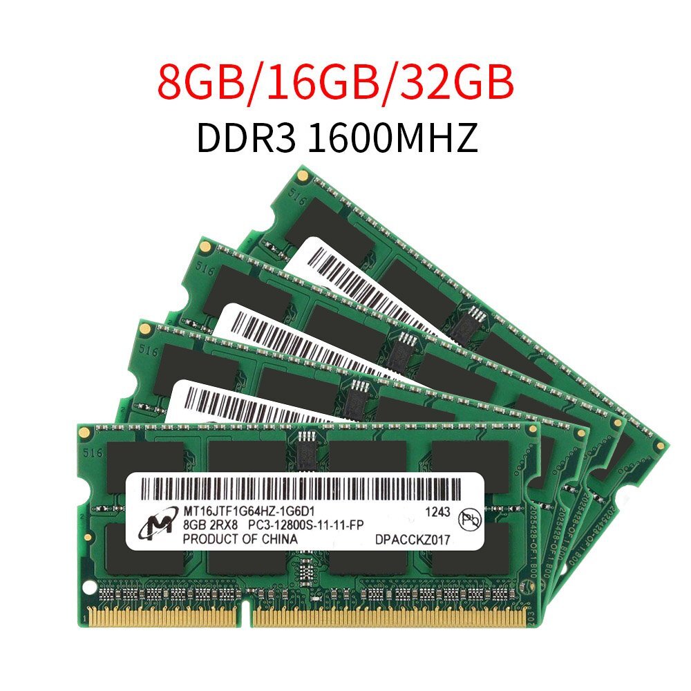 32GB 16GB 8GB 4G PC3 PC3L DDR3 DDR3L 1600MHz SODIMM Laptop Memory RAM LOT