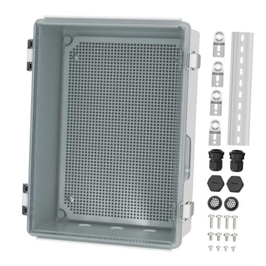 Clear Electrical Enclosure Box 12.8x8.8x4.2 for WiFi 12.8 x 8.8 x 4.2 inches