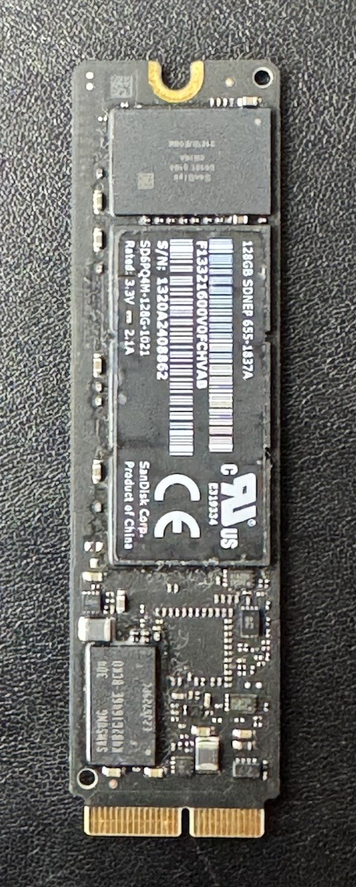 GENUINE SanDisk SD6PQ4M-128G-1021 SSD Apple MacBook Air # 655-1837C - 128GB