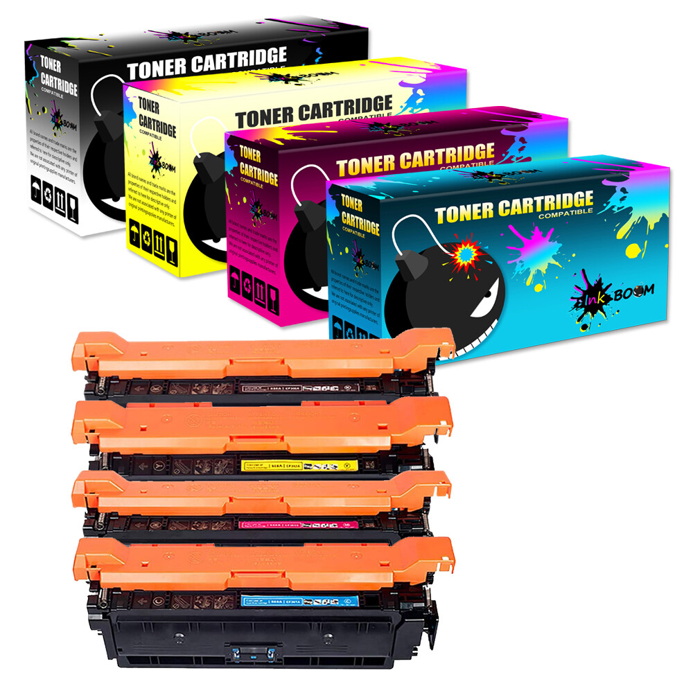 4 Toner replace for HP CF450A-3A 655A Color Enterprise MFP M681f M681dh M681dn