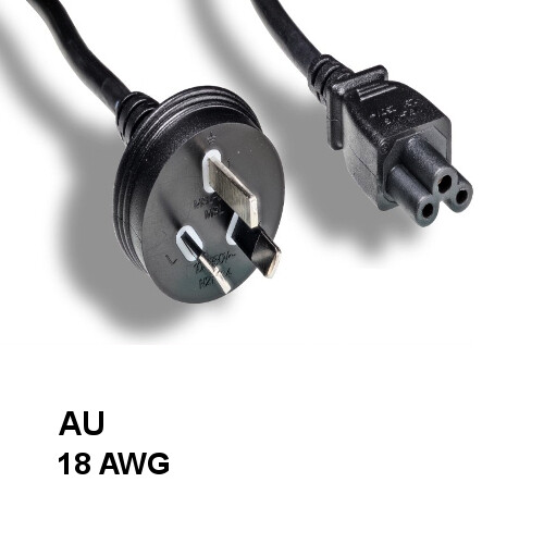 [Lot10] 6Ft AU Australia 3 Prong Notebook AC Power Cord IEC60320 C5 to AS/NZS 44
